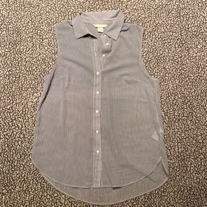 H&M Sleeveless Collared Blouse